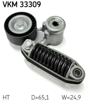 Натяжной ролик, поликлиновой ремень SKF VKM33309