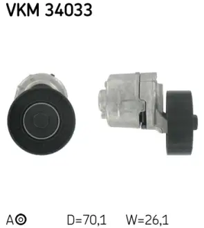 Натяжной ролик, поликлиновой ремень SKF VKM34033