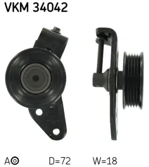 Натяжной ролик, поликлиновой ремень SKF VKM34042