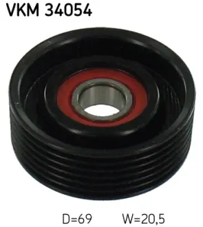 Паразитный / ведущий ролик, поликлиновой ремень SKF VKM34054