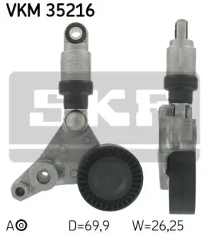Роликовий модуль натягувача ременя SKF VKM35216