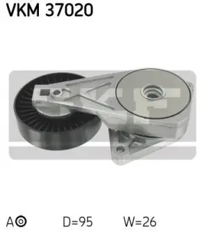 Натяжной ролик, поликлиновой ремень SKF VKM37020