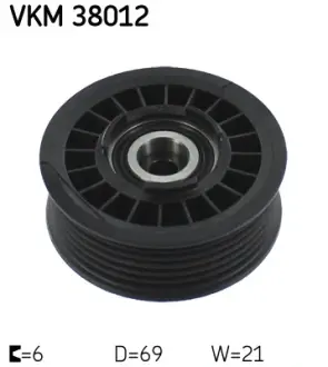 Ролик модуля натягувача ременя SKF VKM38012
