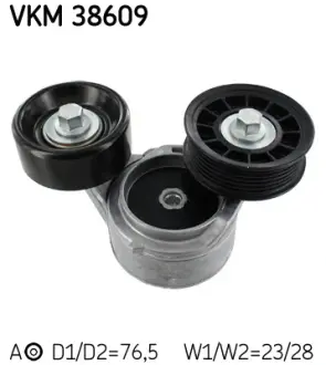 Натяжной ролик, поликлиновой ремень SKF VKM38609
