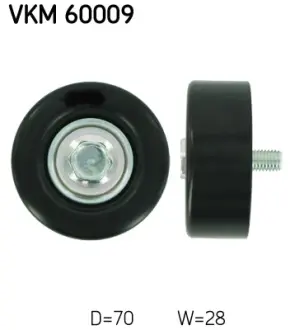 Паразитный / ведущий ролик, поликлиновой ремень SKF VKM60009