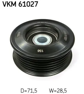 Ролик паразитний LEXUS/TOYOTA GS/LS 400/LS 430/LS/LX/SC 430/Land Cruiser 89>> - знято з виробництва SKF VKM61027