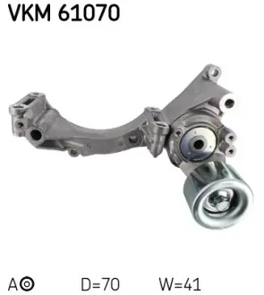 Натяжной ролик, поликлиновой ремень SKF VKM61070
