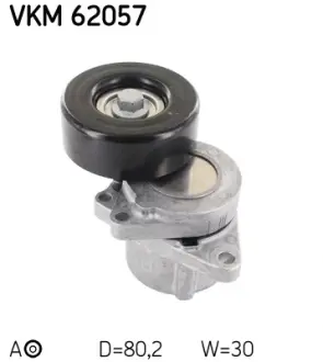 Натяжной ролик, поликлиновой ремень SKF VKM62057