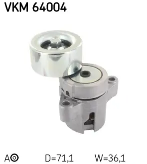 Натяжной ролик, поликлиновой ремень SKF VKM64004