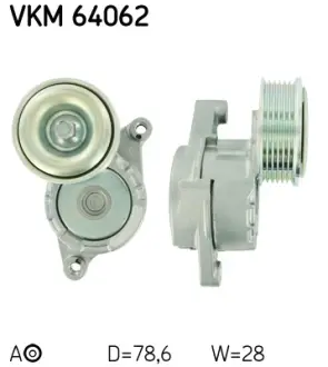 Натяжной ролик, поликлиновой ремень SKF VKM64062