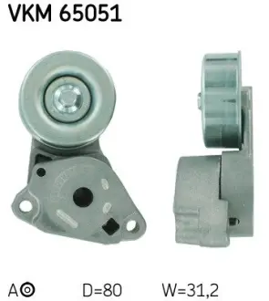 Натяжной ролик, поликлиновой ремень SKF VKM65051