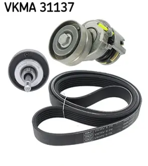 VW К-т ГРМ (ремінь +2 ролика).Golf V,VI,Touran,Seat,Skoda 1.4TSI 06- SKF VKMA31137