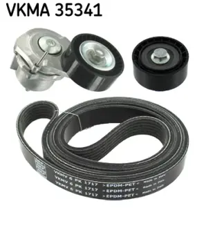 OPEL комплект поліклинового ременя (ремінь + натягувач+ролик) ASTRA J 1.7 CDTI 09- SKF VKMA35341