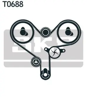 Комплект ремня ГРМ SKF VKMA91001
