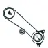 Комплект (ремінь+ролики) SKF VKMA91708