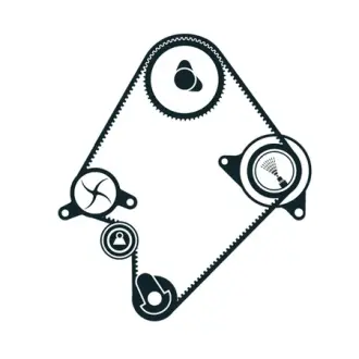 Комплект ремня ГРМ SKF VKMA94009