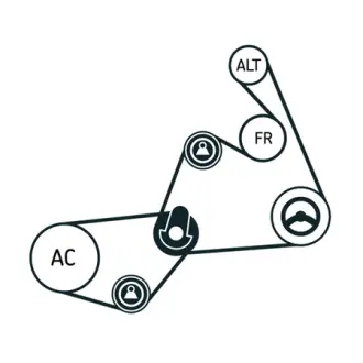 Поликлиновой ременный комплект SKF VKMAF310202