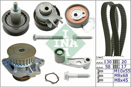 Водяной насос + комплект зубчатого ремня SKF VKMC01120