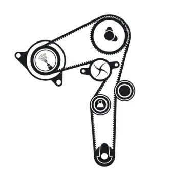 Водяной насос + комплект зубчатого ремня SKF VKMC02176