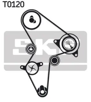 Водяной насос + комплект зубчатого ремня SKF VKMC03122
