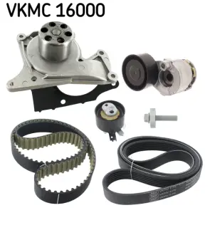 Роликовий модуль натягувача ременя (ролик, ремінь, помпа) SKF VKMC16000