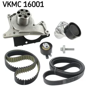 Роликовий модуль натягувача ременя (ролик, ремінь, помпа) SKF VKMC16001