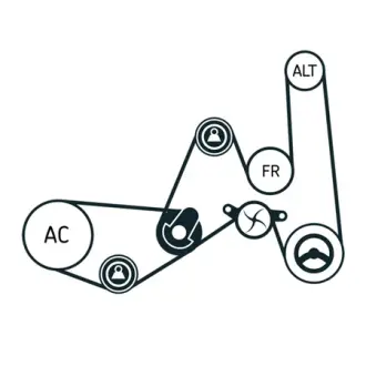 Водяной насос + комплект ручейковых ремней SKF VKMC310512