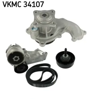 Водяной насос + комплект ручейковых ремней SKF VKMC34107