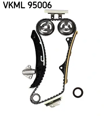 Комплект ГРМ (ланцюг + шестерня) HYUNDAI I10 I, I10 II, I20 I, I20 II KIA PICANTO II, PICANTO III, RIO III 1.2-1.2LPG 09.08- SKF VKML95006 (фото 1)