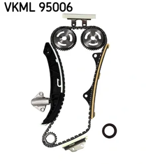 Комплект ГРМ (ланцюг + шестерня) HYUNDAI I10 I, I10 II, I20 I, I20 II KIA PICANTO II, PICANTO III, RIO III 1.2-1.2LPG 09.08- SKF VKML95006