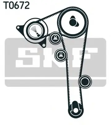 Комплект ремня ГРМ SKF VKMS92513 (фото 1)