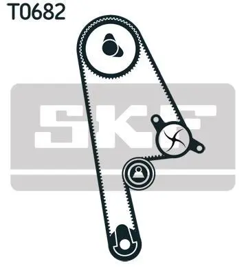 Комплект ремня ГРМ SKF VKMS93615 (фото 1)