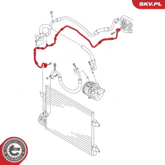 Трубопровід високого тиску кондиціонер SKV GERMANY 43SKV559