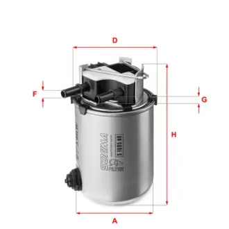 Фильтр топливный, проточный. Фільтр паливний, проточний. Fuel filter, In-line SOFIMA S1095NR