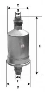 Фильтр топливный в сборе SOFIMA S1574B