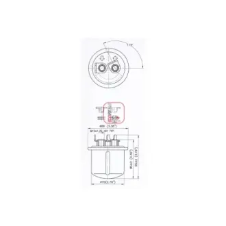 Фильтр топливный в сборе SOFIMA S1616B