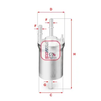 Фільтр паливний VW Caddy 1.6 BiFuel/ 2.0 EcoFuel 04-15 (OE line) SOFIMA S1833B