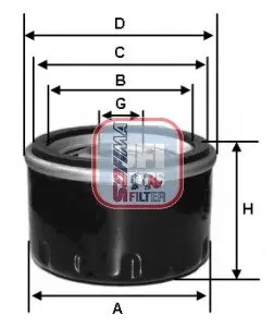 Фильтр масла SOFIMA S2327R
