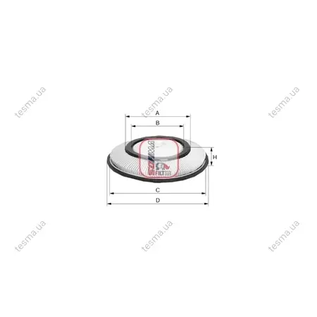 Фільтр повітряний Nissan Primera 1.6 90-02/ Sunny 1.4 89-00 SOFIMA S2720A (фото 1)