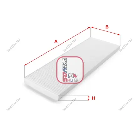 фільтр салону fiat ducato/citroen jumper/peugeot boxer 94- SOFIMA S3042C - фото 1