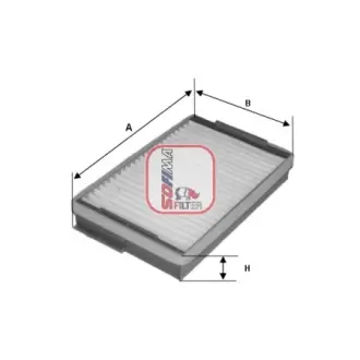 Cabin air filter, element. Фильтр салона, кондиционера, воздушный, элемент SOFIMA S3139C