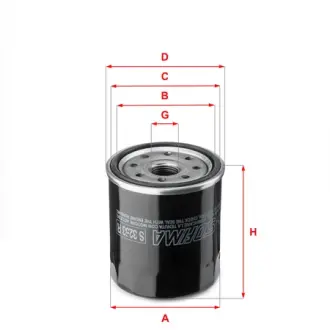 Фильтр масляный, накручиваемый. Фільтр масляний, накручуваний. Oil filter, Spin-On SOFIMA S3253R
