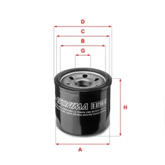 Фильтр масляный, накручиваемый. Фільтр масляний, накручуваний. Oil filter, Spin-On SOFIMA S3258R