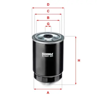 Фильтр топливный, накручиваемый. Фільтр паливний, накручуваний. Fuel filter, Spin-On SOFIMA S4441NR