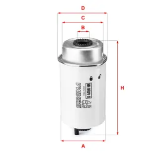 Fuel filter, water separator, element. Фильтр топливный сепаратор, элемент SOFIMA S4456NR