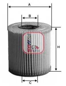 Фильтр масляный, вставка. Фільтр масляний, вставка. Oil filter, cartridge SOFIMA S5045PE