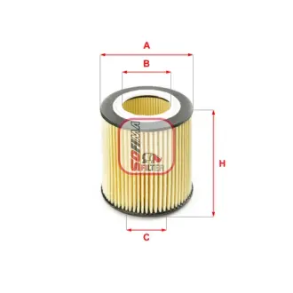 Фільтр масляний BMW (E90/F30)/5 (E60/F10) 05-16 (N52/N53/N20/N55) SOFIMA S 5058 PE