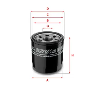 Фільтр масляний KIA-HYUNDAI 1.0-1.5 11 SOFIMA S5120R
