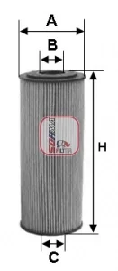 Фільтр масляний MB 917 SOFIMA S5124PE