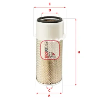 Air filter, finned. Фильтр воздушный с крыльчаткой SOFIMA S5850A